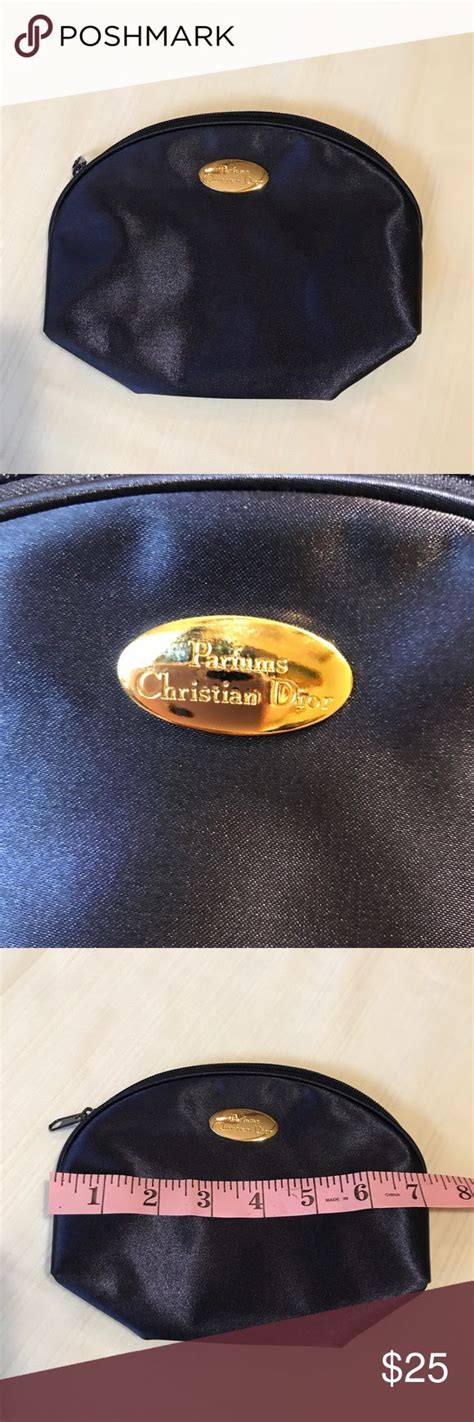 dior makeup bag blue|vintage christian dior makeup bag.